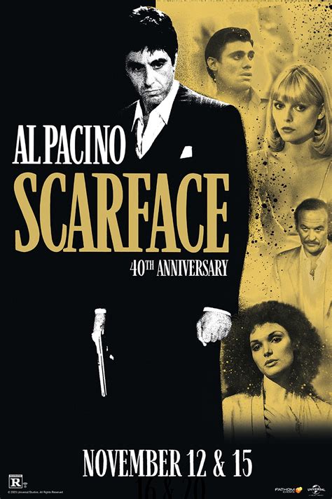 Scarface 40th Anniversary Release date 11122023 Genre Crime,Drama Rating R, Runtime 2 hours, 54 minutes Director Brian De Palma Starring Michelle. . Scarface 40th anniversary showtimes
